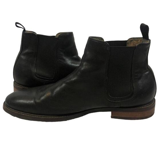 Aston Grey PAGLIAGA Chelsea boots in black size 11.5 - Picture 2 of 12